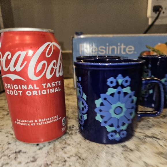 Set of 6 -  1960's or 70's Stafordshire Potteries of England retro coffee mugs. - Picture 4 of 6